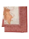 Alviero Martini 1° Classe Map-print Crocodile-effect Scarf In Multi