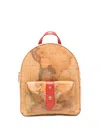 Alviero Martini 1° Classe Map-print Backpack In Brown
