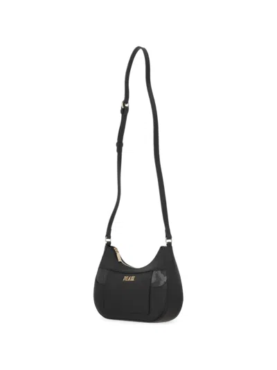 Alviero Martini 1° Classe Map-print Logo-plaque Shoulder Bag In Black