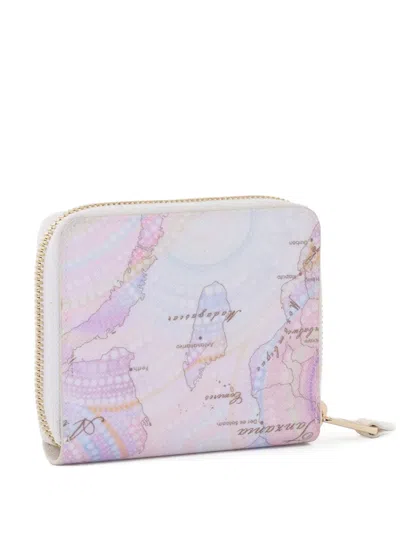 Alviero Martini 1° Classe Map-print Wallet In Pink