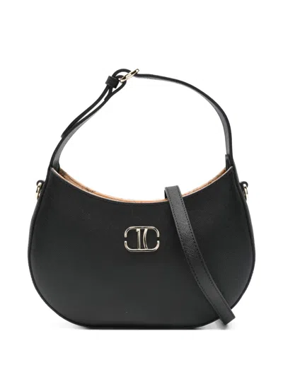 Alviero Martini 1° Classe Moonlight Logo-plaque Shoulder Bag In Black