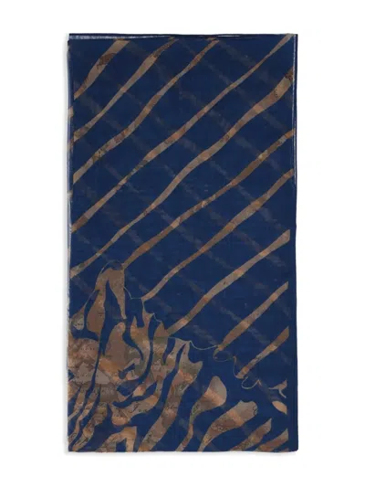 Alviero Martini 1° Classe Printed Scarf In Blue
