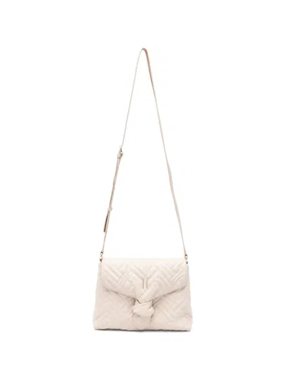 Alviero Martini 1° Classe Quilted Shoulder Bag In White