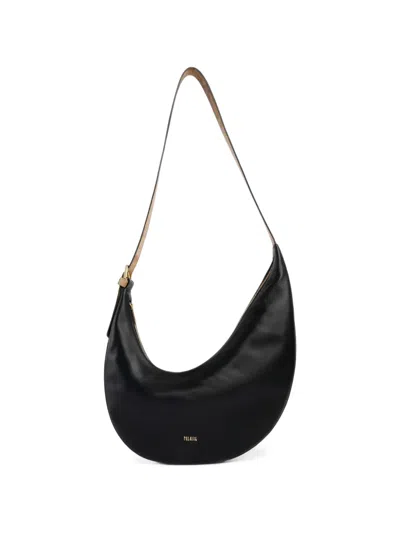 Alviero Martini 1° Classe Rising Moon Crossbody Bag In Black