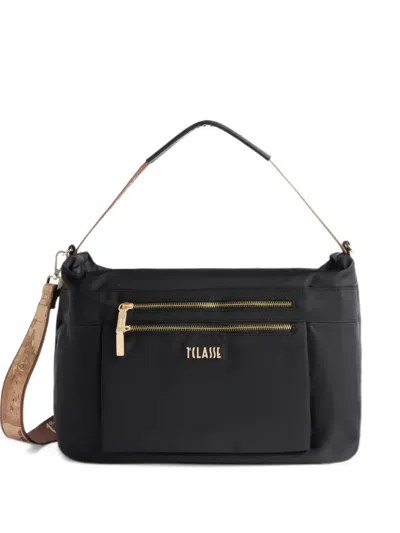 Alviero Martini 1° Classe Whisper Logo-plaque Tote Bag In Black