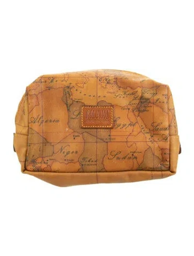 Pre-owned Alviero Martini 1a Classe Cosmetic Pouch In Brown
