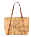 Alviero Martini 1a Classe Geo Classic Medium Tote Bag In Beige