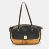 ALVIERO MARTINI 1A CLASSE GEO PRINT COATED CANVAS AND LEATHER SATCHEL