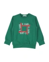 Alviero Martini 1a Classe Babies'  Junior Toddler Boy Sweatshirt Green Size 6 Cotton, Elastane