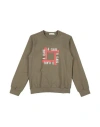 Alviero Martini 1a Classe Babies'  Junior Toddler Boy Sweatshirt Military Green Size 6 Cotton, Elastane