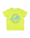 Alviero Martini 1a Classe Babies'  Junior Toddler Boy T-shirt Lime Green Size 6 Cotton, Elastane In Yellow