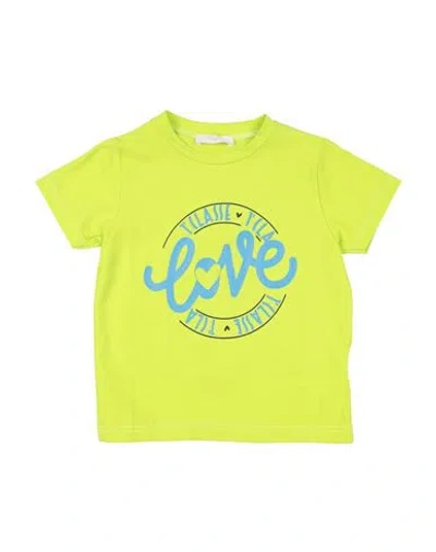 Alviero Martini 1a Classe Junior Toddler Boy T-shirt Lime Green Size 6 Cotton, Elastane In Yellow