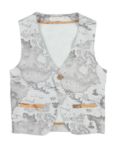 Alviero Martini 1a Classe Babies'  Junior Toddler Boy Tailored Vest Light Grey Size 6 Cotton, Elastane In Gray