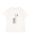 Alviero Martini 1a Classe Babies'  Junior Toddler Girl T-shirt Cream Size 6 Cotton, Elastane In White
