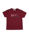 Alviero Martini 1a Classe Babies'  Junior Toddler T-shirt Burgundy Size 6 Cotton, Elastane In Red