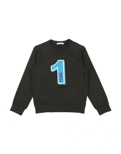 Alviero Martini 1a Classe Babies'  Toddler Boy Sweatshirt Dark Green Size 6 Cotton, Elastane In Black
