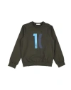 Alviero Martini 1a Classe Babies'  Toddler Boy Sweatshirt Dark Green Size 6 Cotton, Elastane In Black
