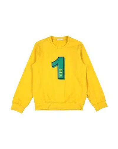 Alviero Martini 1a Classe Babies'  Toddler Boy Sweatshirt Yellow Size 4 Cotton, Elastane