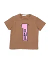 Alviero Martini 1a Classe Babies'  Toddler Boy T-shirt Camel Size 6 Cotton, Elastane In Beige