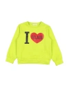 Alviero Martini 1a Classe Toddler Sweatshirt Lime Green Size 6 Cotton, Elastane In Green