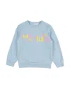 Alviero Martini 1a Classe Babies'  Toddler Sweatshirt Sky Blue Size 6 Cotton, Elastane