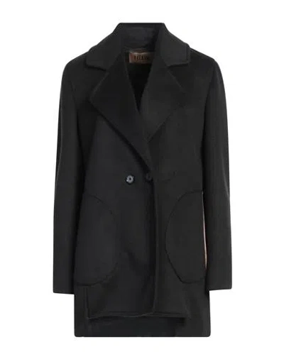 Alviero Martini 1a Classe Woman Coat Black Size 12 Polyester, Viscose