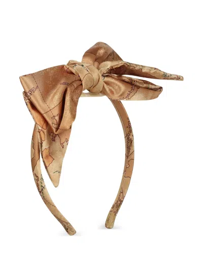 Alviero Martini Kids' Bow-embellishment Headband In Brown