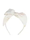 Alviero Martini Bow Patterned Hair Band In White