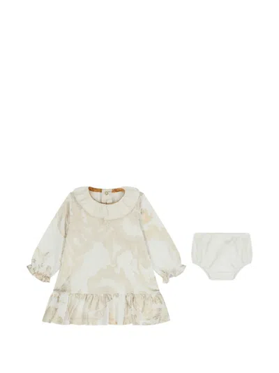 Alviero Martini Babies' Geo Map-print Dress (set Of Two) In Neutral