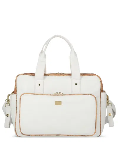 Alviero Martini Logo-appliqué Changing Bag In White