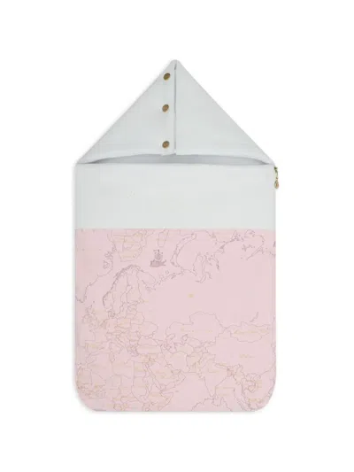 Alviero Martini Map-print Sleeping Bag In Pink