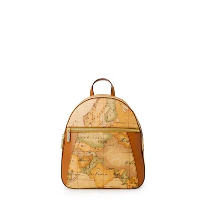 Alviero Martini Prima Classe Cotton Women's Backpack In Beige