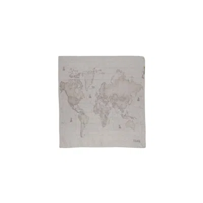 Alviero Martini Prima Classe Beige Polyester Scarf In Burgundy