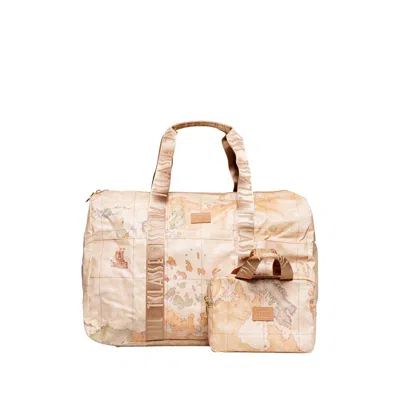 Alviero Martini Prima Classe Beige Polyethylene Handbag In Brown
