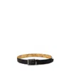 Alviero Martini Prima Classe Black Leather Belt In Black