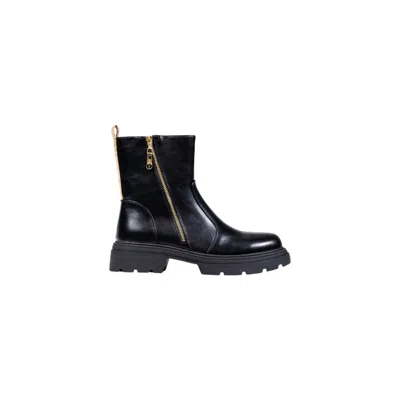 Alviero Martini Prima Classe Black Polyethylene Ankle Boots In Multi