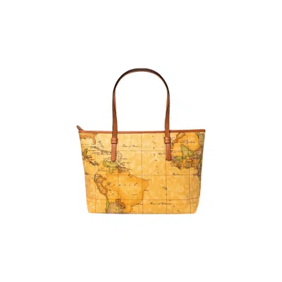 Alviero Martini Prima Classe Leather Women's Handbag In Sand