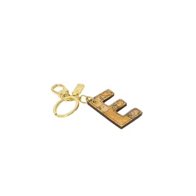Alviero Martini Prima Classe Leather Women's Keychain In Beige