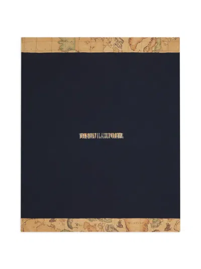 Alviero Martini Printed Blanket In Blue