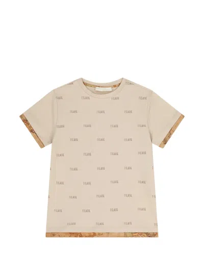 Alviero Martini Kids' Printed T-shirt In Brown