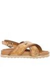 Alviero Martini Geo Beige Flat Sandal