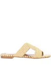 Alviero Martini Beige Geo Printed Sandal In Multi