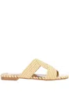 Alviero Martini Beige Geo Printed Sandal In Multi
