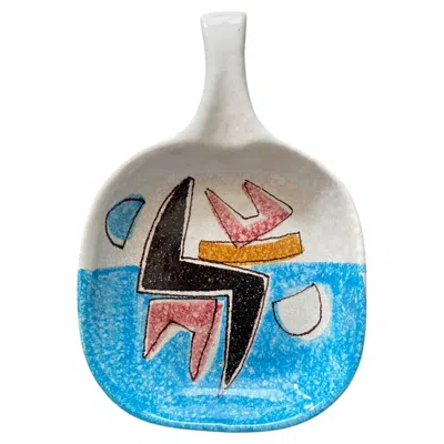 Pre-owned Alvino Bagni Mid-century Modern Bowl By  Italy In Gray