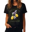 Always Amalfi Women's Limoncello Graphic Top In Black In Black