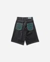 Always Do What You Should Do Men S Pocket Print Relaxed Denim Shorts In Black