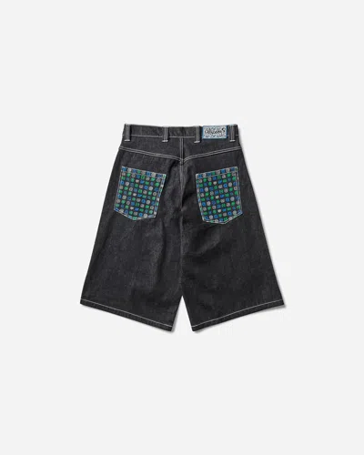 Always Do What You Should Do Men S Pocket Print Relaxed Denim Shorts In Black