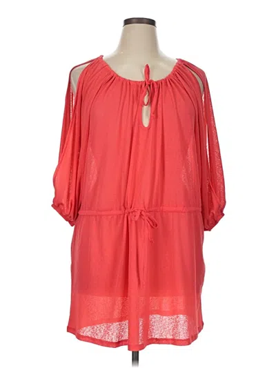 Pre-owned Always For Me 3/4 Sleeve Blouse In Red