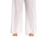 Always For Me Plus Size Lattice Beach Cover Up Pants In White In White