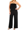Always For Me Plus Size Quintessential Jumpsuit In Black In Black